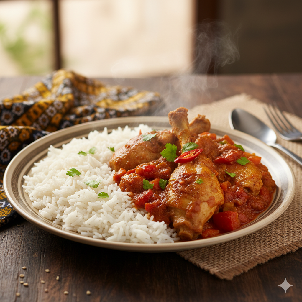 rice & organic chicken stew