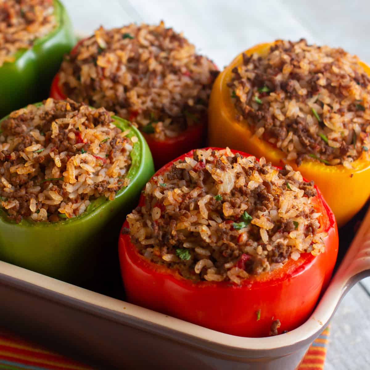 stuffed peppers with rice