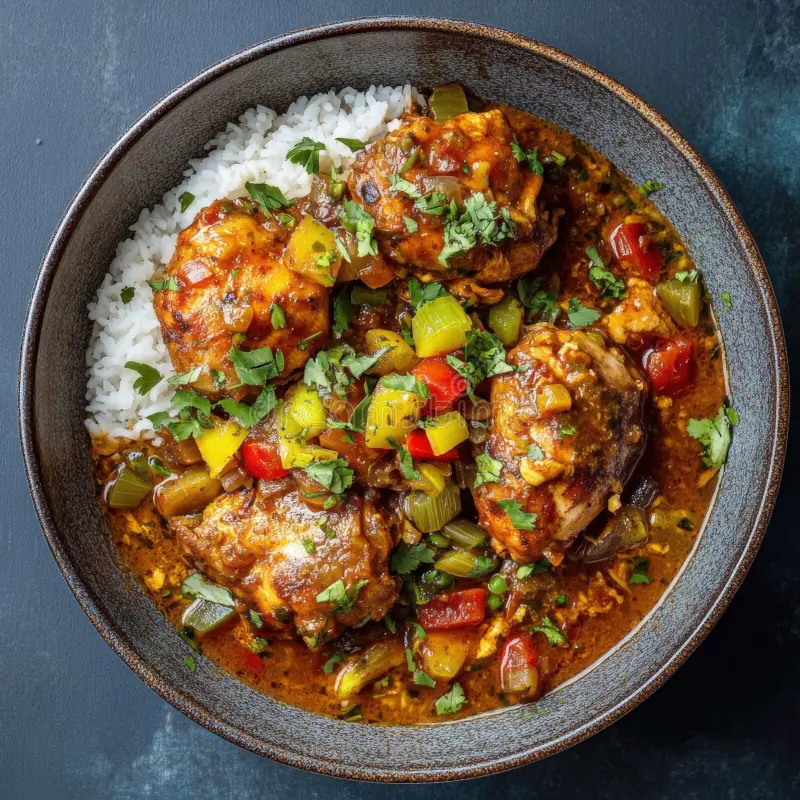 rice & organic chicken stew