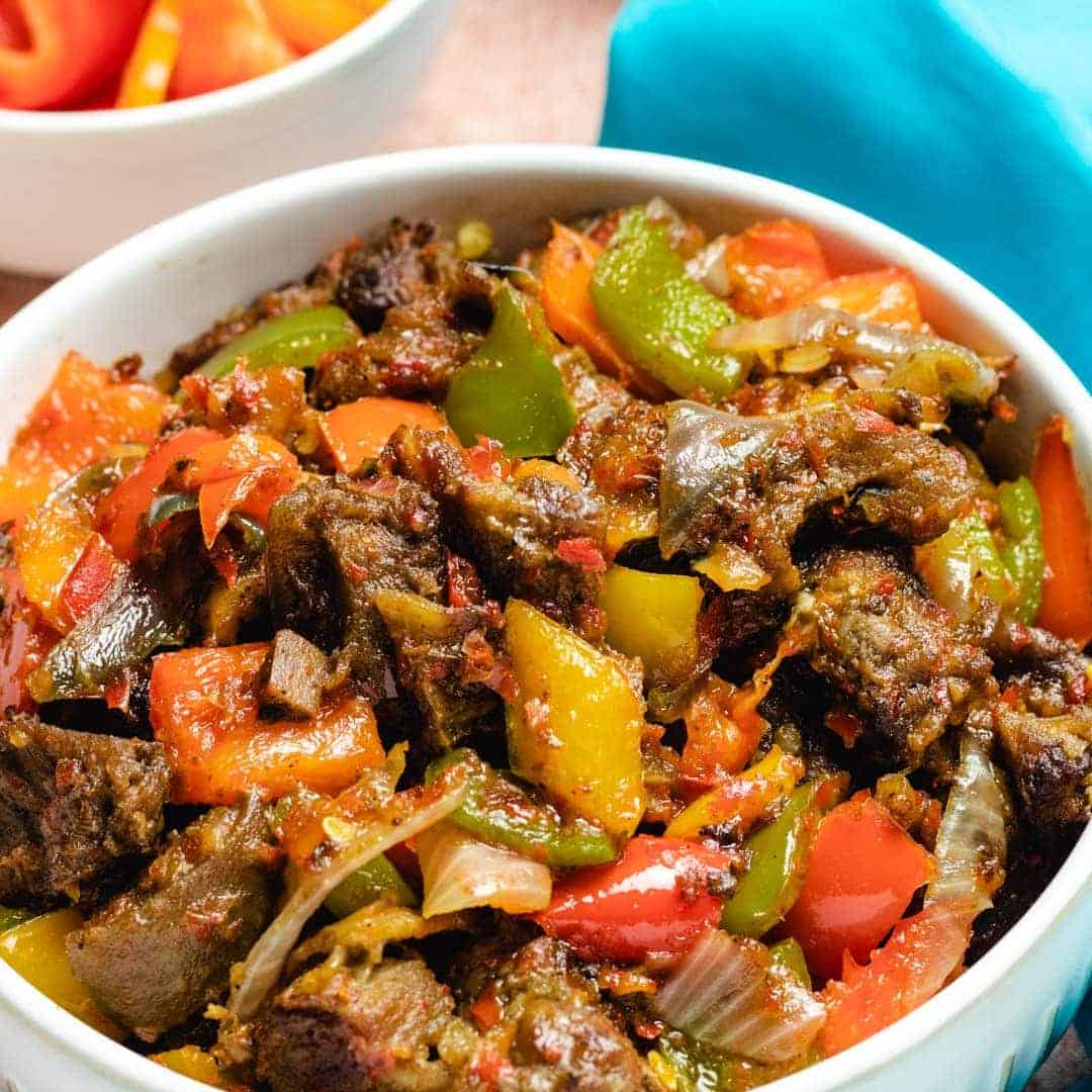 steamed goat meat with assorted vegetables