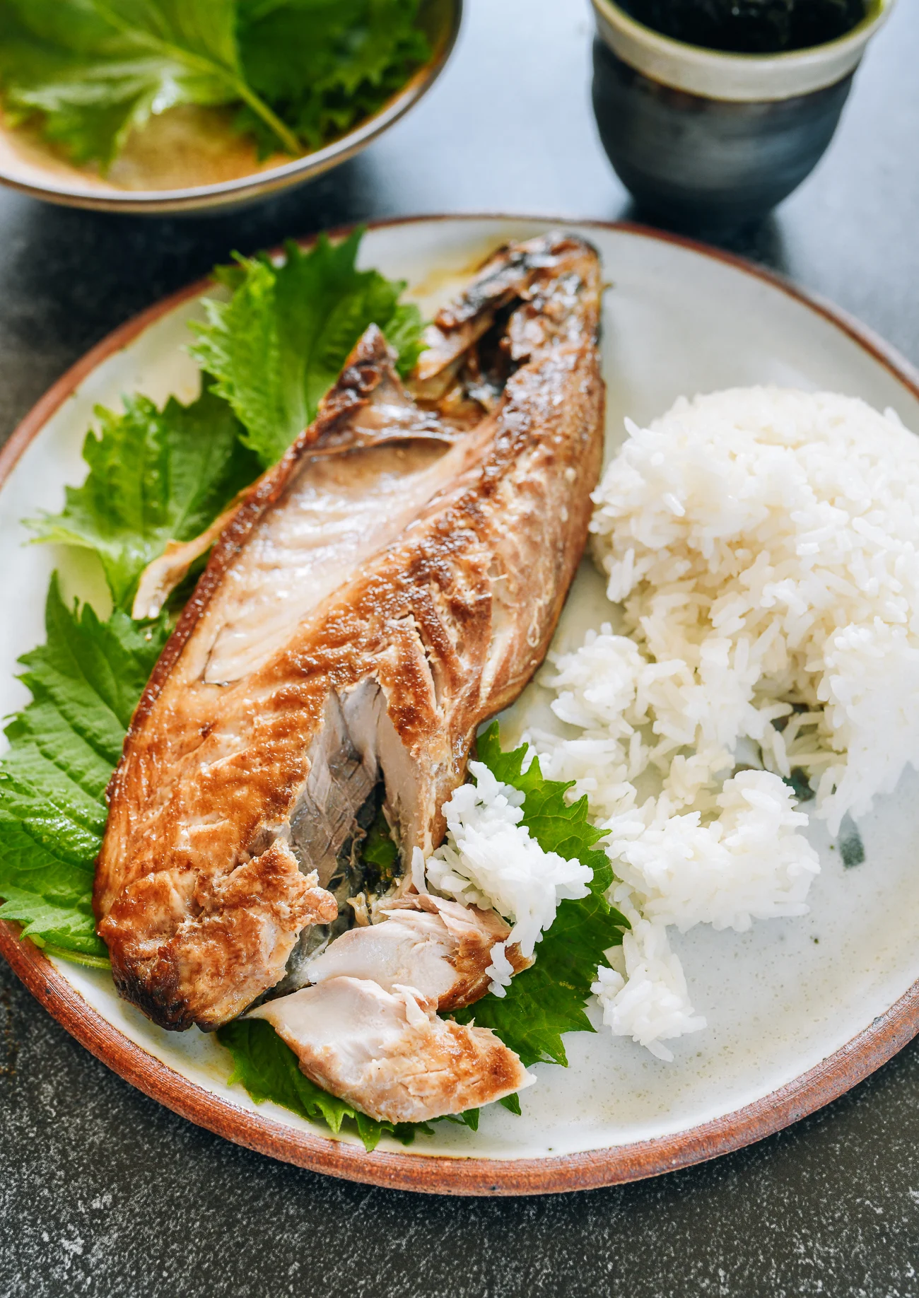 mackerel fish with rice
