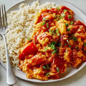 tomato and egg with rice